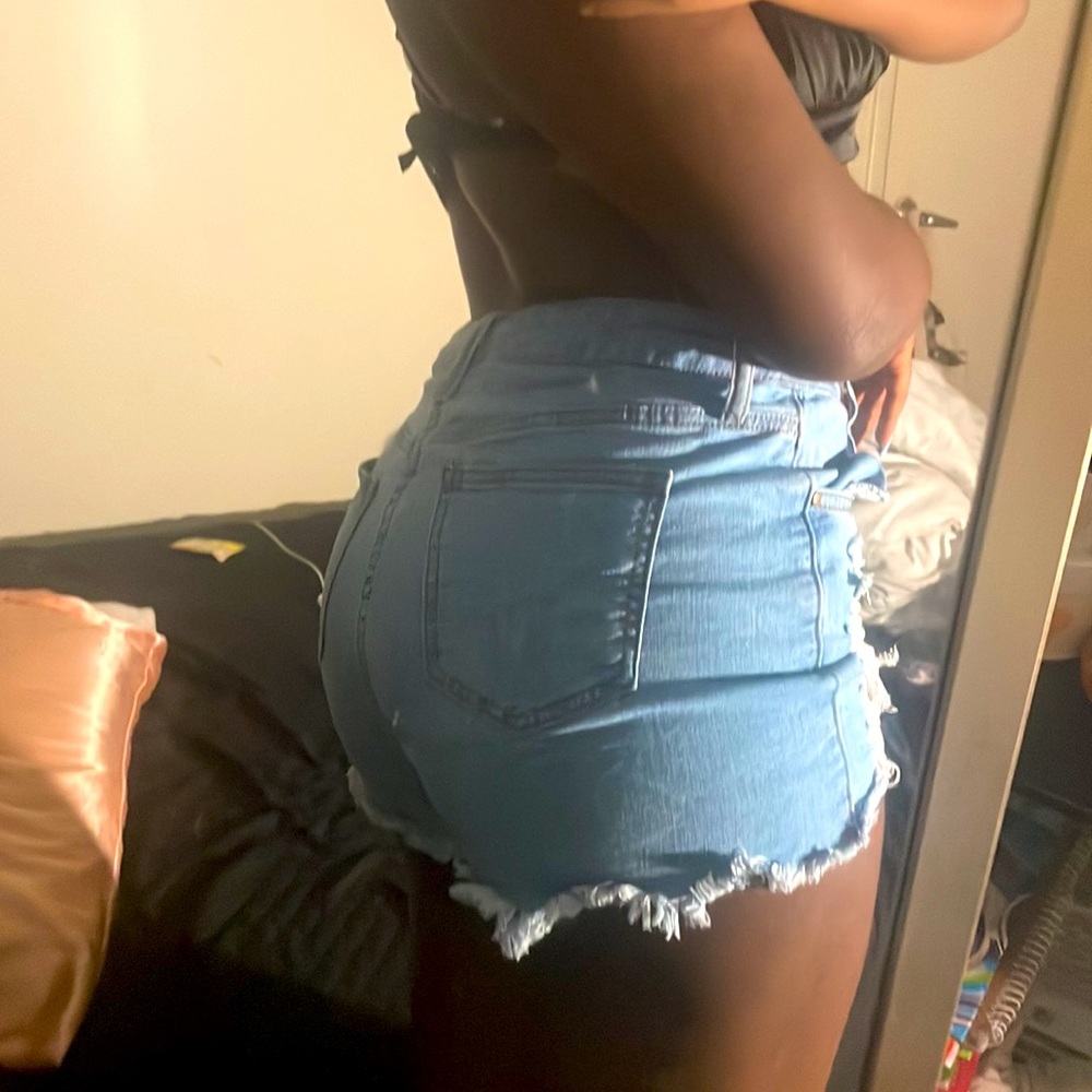 Fashionova denim ripped shorts